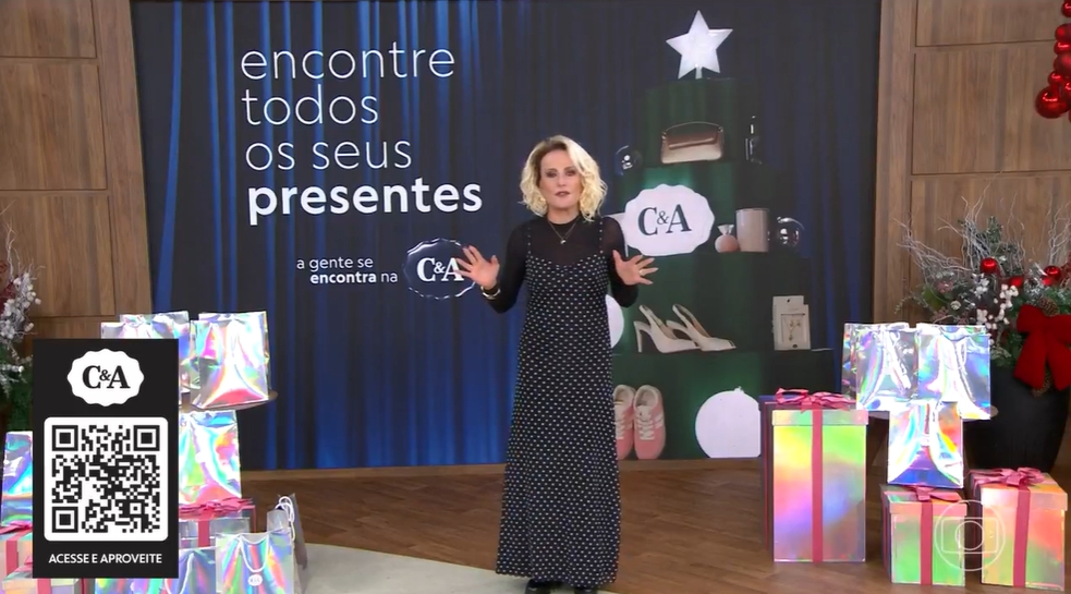C&A leva “amigo secreto” ao Mais Você e transforma troca de presentes em mensagem central do Natal